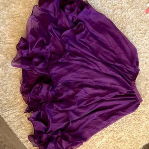 Layered Romanian rich purple dancing skirt